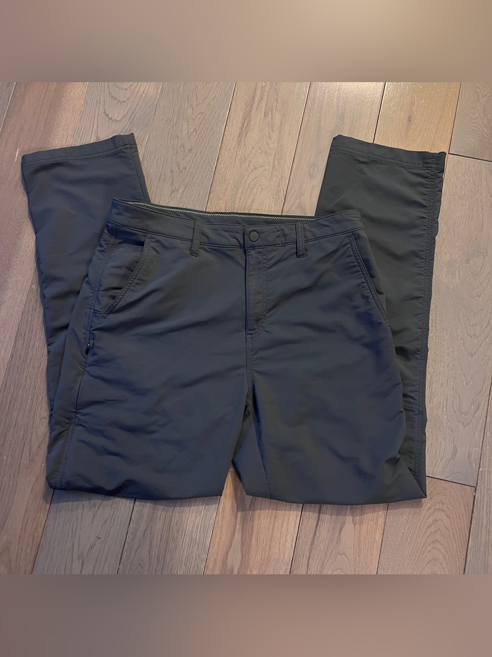 Alpine Design Men's Black Chinos with Stretch 34x32